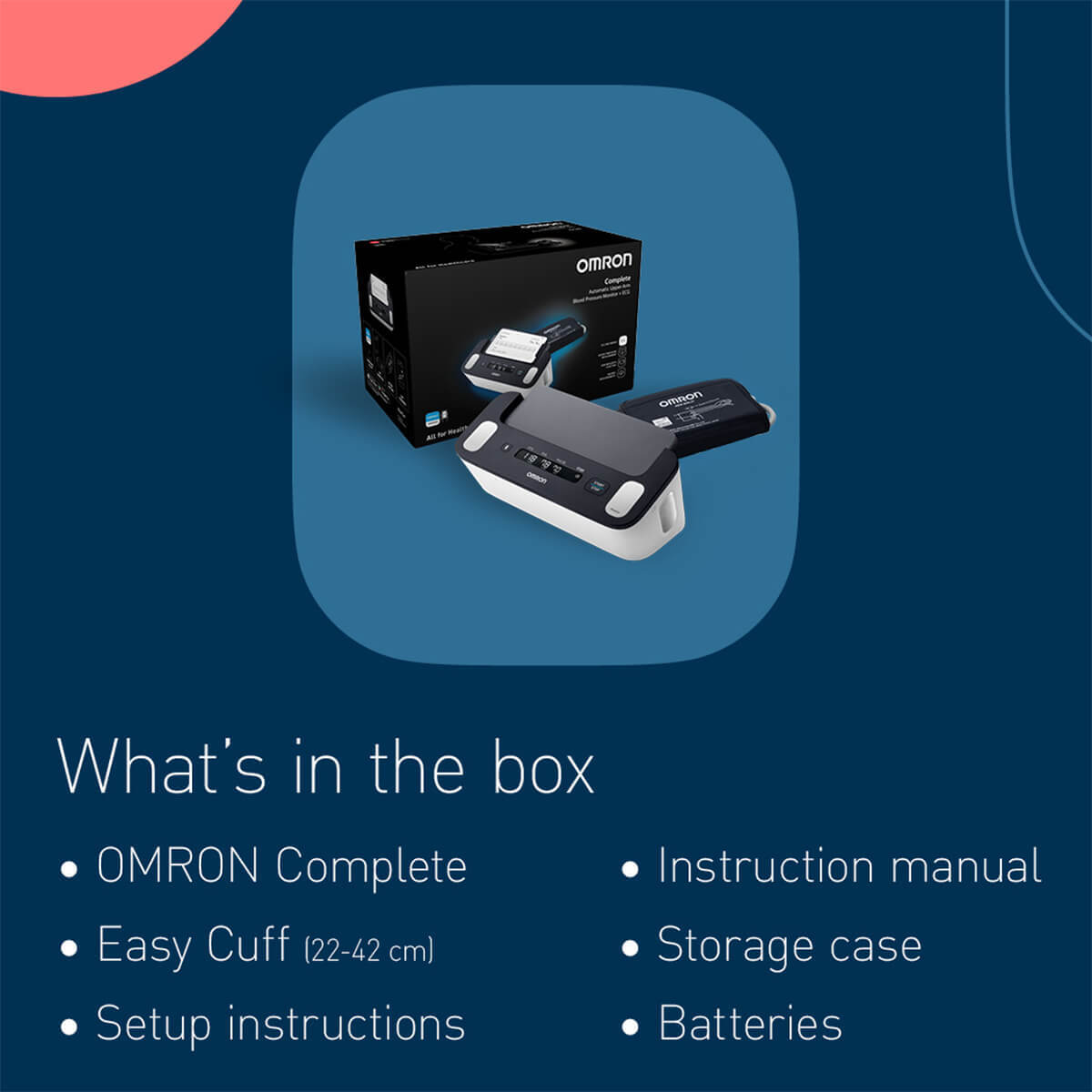 OMRON Complete BPM & ECG Afib Screening OMRON Complete BPM & ECG Afib Screening