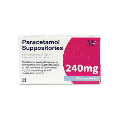 Paracetamol 240mg Suppository POM x10