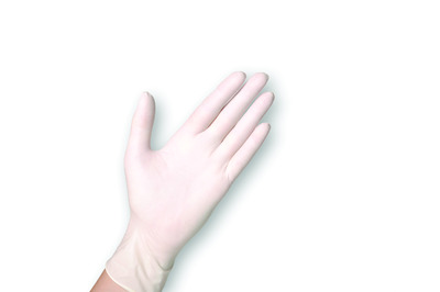 Powder Free Non-Sterile Latex Examination Gloves White Large x100