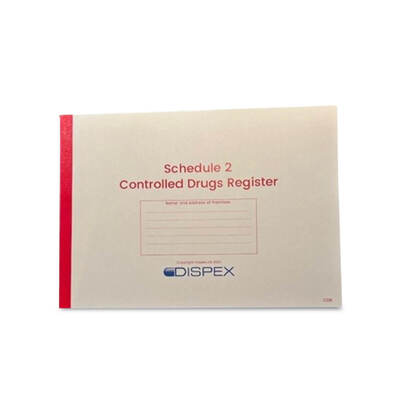 A4 Controlled Drugs Register x1