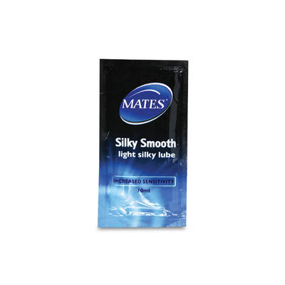 Mates Silky Smooth Lubricant Sachets Clear 10ml x500