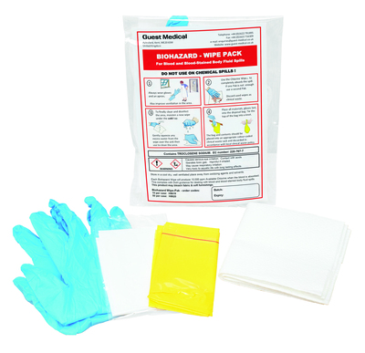 Guest Medical Biohazard Wipe Pack x10