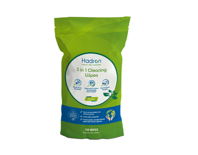 Hadron Green 3 In 1 Refill Wipes x 150