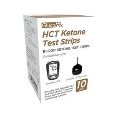 GlucoRx HCT Ketone Strips x10