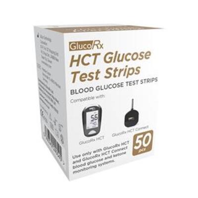 GlucoRx HCT Glucose Strips x50