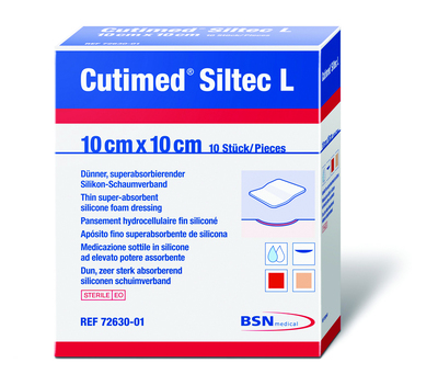 Cutimed Siltec L 10cm x 10cm x10