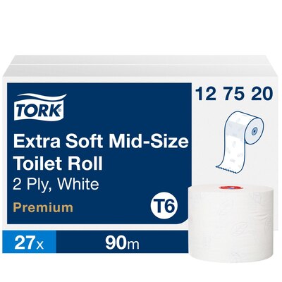Tork Premium Compact Auto Shift Toilet Roll - 90m x 27