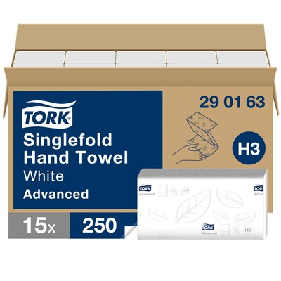 Tork Soft Singlefold Hand Towel x3750
