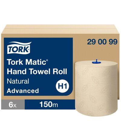 Tork Matic Advanced Natural Hand Towel Recycled X6
