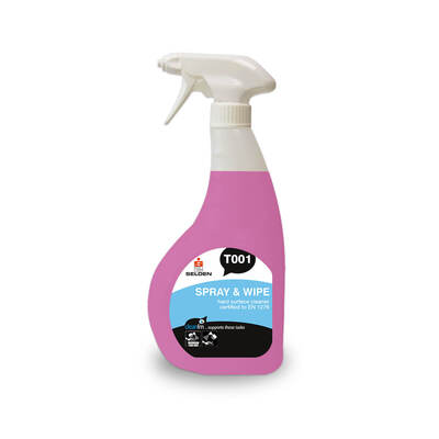 SPRAY & WIPE HARD SURFACE CLEANER 750ML X6