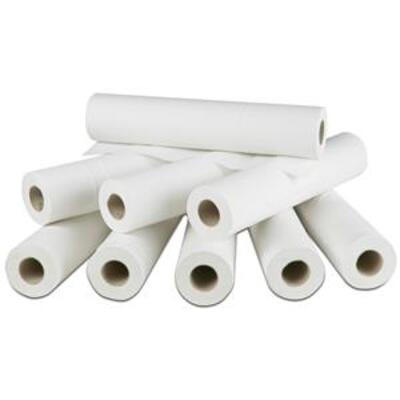 Couch Roll White Recycled 50m x 500mm x 9