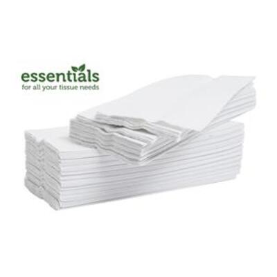 Essential Plus V-Fold Hand towel - Pure pulp  x 3000 Sheets WHITE