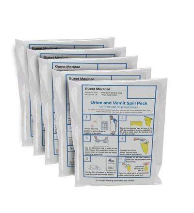 GUEST MEDICAL SPILL KIT SCOOPS & SCRAPERS, PACK OF 50