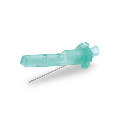 Unifine Safety Hypodermic Needles 21G 1.5" (38mm) Green X 100