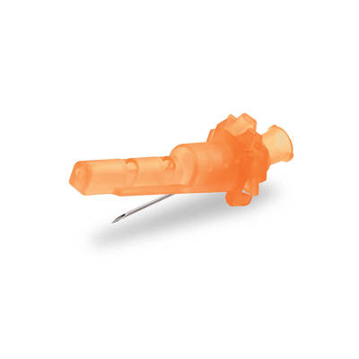 Unifine Safety Hypodermic Needles 25G 0.625" (16mm) Orange X 100