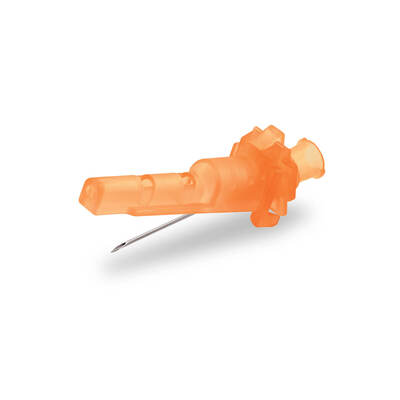 Unifine Safety Hypodermic Needles 25G 1" (25mm) Orange  X 100