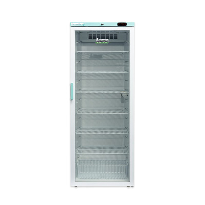 Lec 400L Freestanding Pharmacy Plus Bluetooth Enabled Upright Fridge with Glass Door