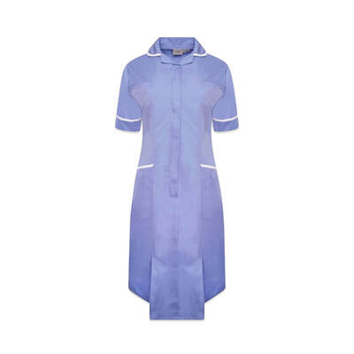 Nurses Dress Hospital Blue/White Trim UK 16