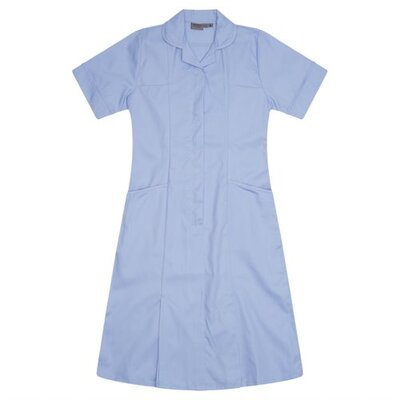 Nurses Dress Sky/Sky Trim uk 6