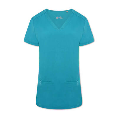 ARI Scrub Top BEH4955 Teal XS