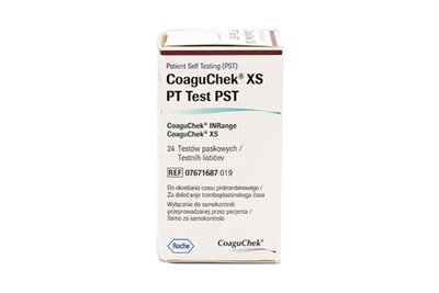CoaguChek® XS PT Test PST Strips for CoaguChek® INRange and XS meters, pack of 24