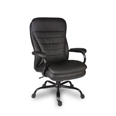 Goliath Heavy Duty Bonded Leather Faced Executive Office Chair Black - B991