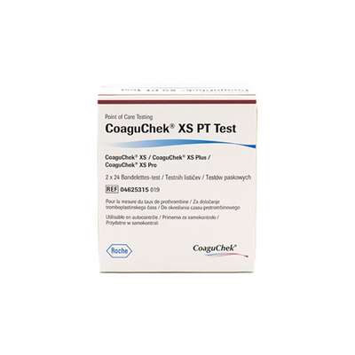 CoaguChek®  XS PT Strips for XS and XS Plus Diagnostic Meter, pack of 48