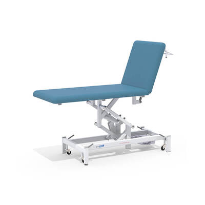 Medi-Plinth 2 Section Electric Plinth Luxury Sky Blue Medi-Plinth 2 Section Electric Plinth Luxury Sky Blue