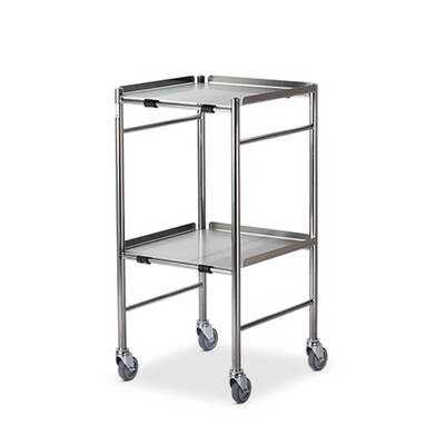 Bristol Maid Small Dressing Trolley with 2 Shelves Stainless Steel
