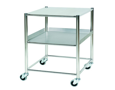 Sunflower Medium Surgical Trolley with 1 Stainless Steel Shelf and 1 Tray