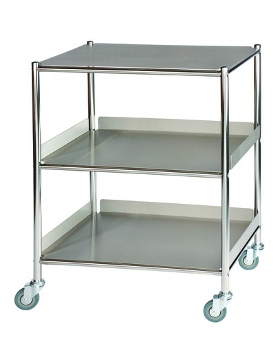 Sunflower Medium Surgical Trolley with 1 Stainless Steel Shelf and 2 Trays