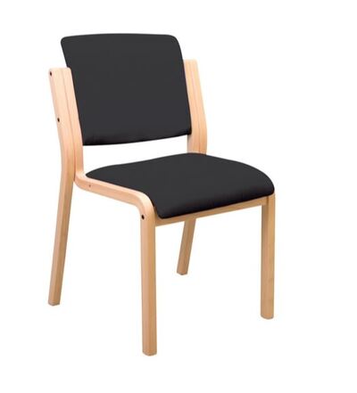 Sunflower Genesis Side Chair with No Arms - Anti Bac, Navy Navy