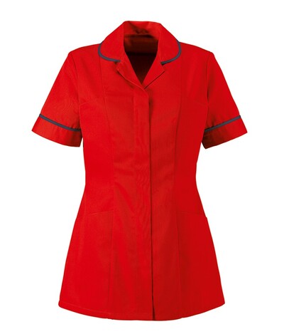 WOMEN`S S/S TUNIC RED/SAILOR NAVY SIZE: 96 X1