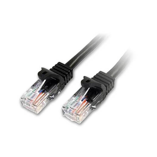 25m Black GB snagless Cat5e Patch cable