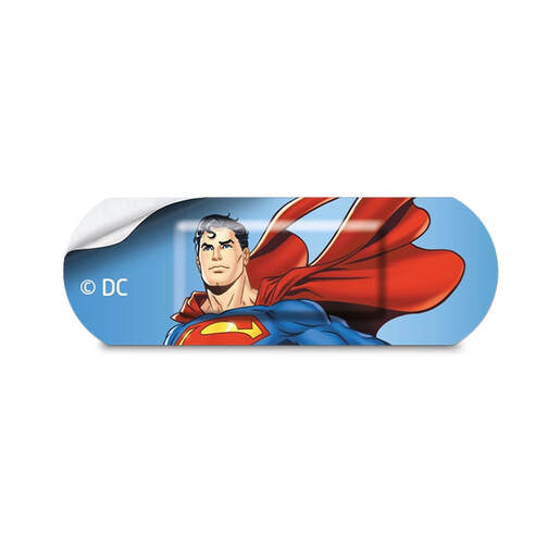 Childrens Leukoplast Superman plasters (12 in a box)