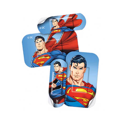 Childrens Leukoplast Superman plasters (12 in a box)