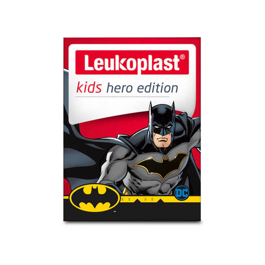 Childrens Leukoplast Batman plasters (12 in a box)