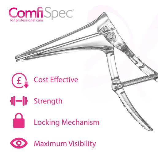 ComfiSpec® Vaginal Speculum with Lock  Small x25