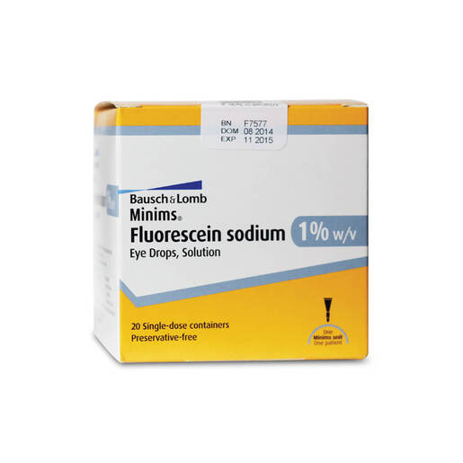 Fluorescein-Minims  1% Dropper P x20