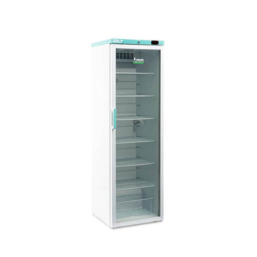 Lec 400L Freestanding Pharmacy Plus Upright Fridge with Glass Door