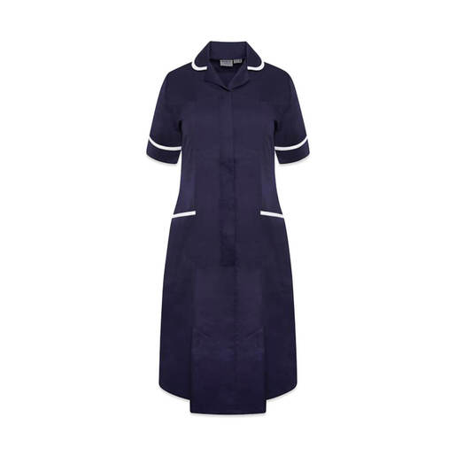 Nurses Dress Navy/White uk 20