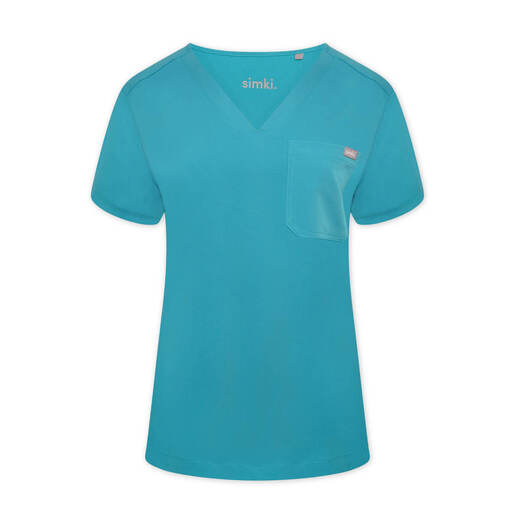 Nova Scrub Top  BEH-4957 Teal XS