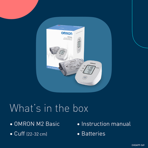 OMRON M2 Basic Upper Arm Blood Pressure Monitor 