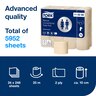 Tork Mini Jumbo T2 Toilet Roll Advanced 2ply Natural 170m x12