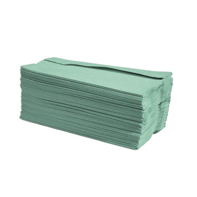 1ply Green C-Fold Hand Towel x 2880