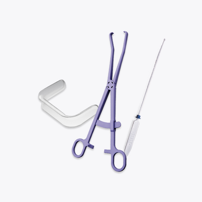  single-use plastic gynaecology instruments 